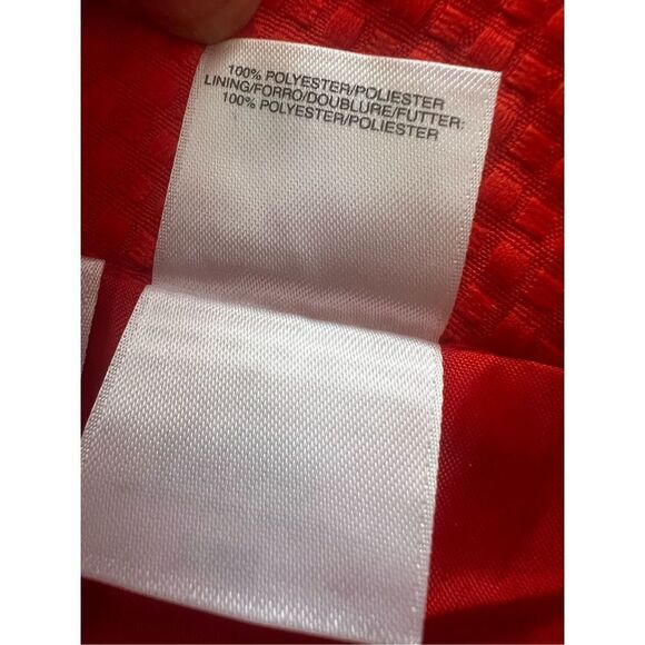 NIPON BOUTIQUE Bright Tangerine color Pencil Skirt Texture size 10 - Picture 7 of 7